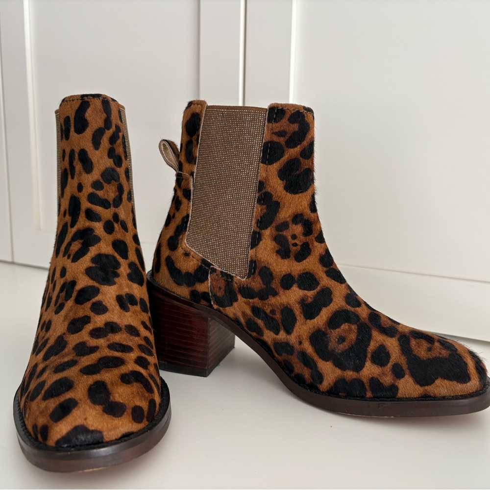 Boden block heel boots, size 36
